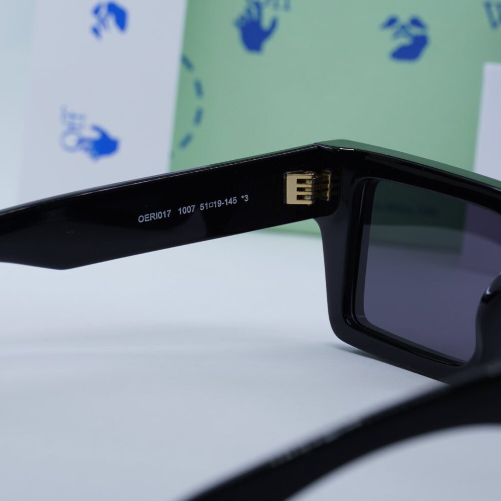 Final Price! Off-White OERI017 NASSAU 1007 Black Sunglasses - Picture 13 of 14